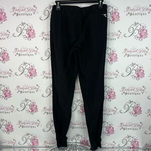 Diadora pants joggers soccer sporty workout Women's Black Straight Leg Pants